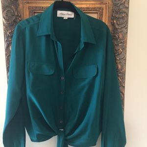 Fifteen-Twenty - Emerald Green Blouse-NWOT
